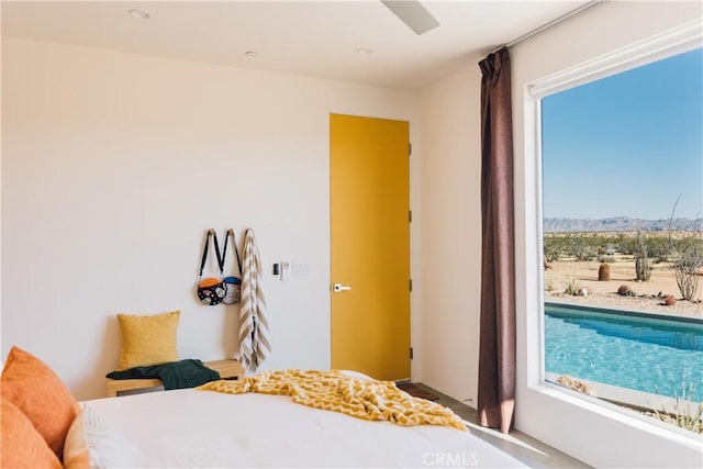 2600 Sunny Vista Rd, Joshua Tree, CA 92252 - bedroom featuring a mountain view