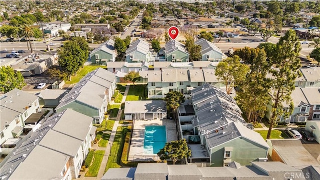 5640 Riverside Dr Unit 119, Chino, CA 91710 - aerial view of residential area with a pool