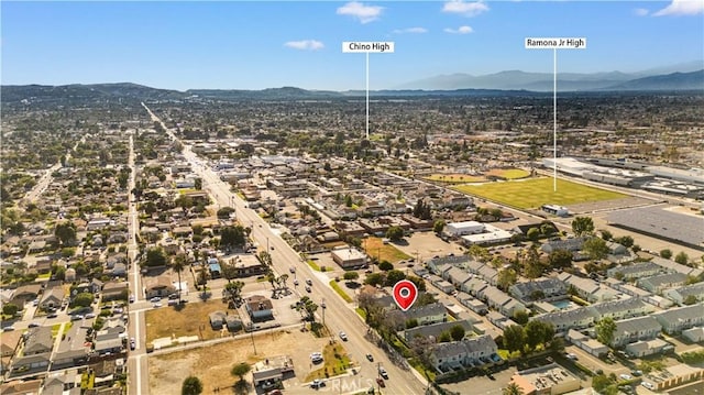 5640 Riverside Dr Unit 119, Chino, CA 91710 - aerial overview of property's location featuring mountains