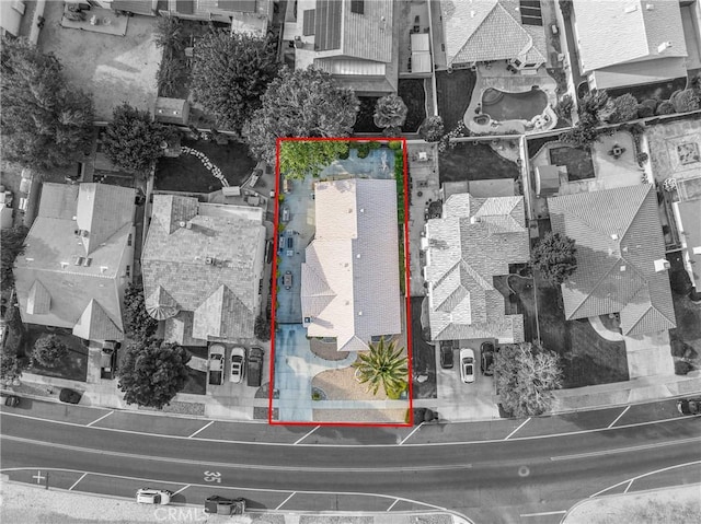 13290DR Country Club Dr, Victorville, CA 92395 - aerial perspective of suburban area featuring property parcel outlined