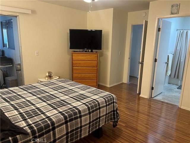 615 S Palm Ave Unit D, Hemet, CA 92543 - bedroom featuring wood finished floors and baseboards