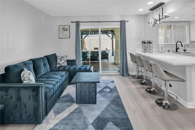 31780 Sierra Del Sol, Thousand Palms, CA 92276 - living area featuring wood finished floors, recessed lighting, and baseboards