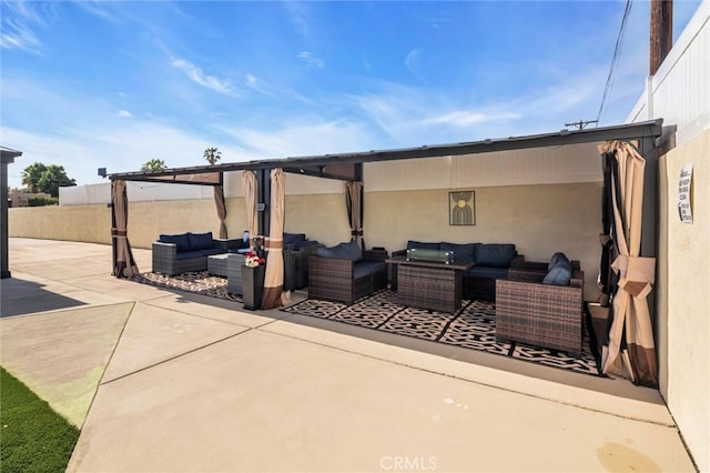 31780 Sierra Del Sol, Thousand Palms, CA 92276 - view of patio / terrace with outdoor lounge area