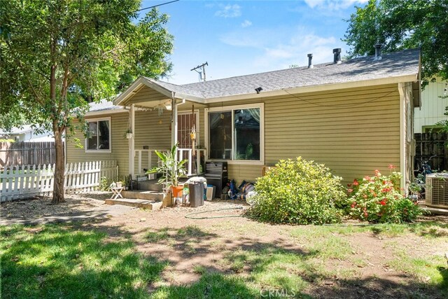 1170 Hobart St, Chico, CA 95926 - rear view of house with cooling unit