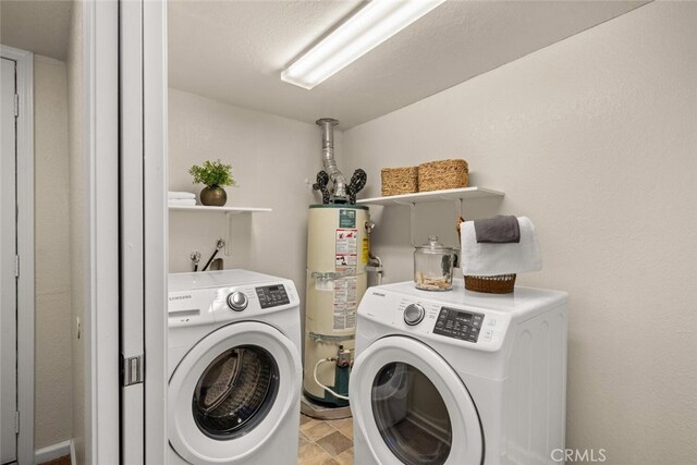 1170 Hobart St, Chico, CA 95926 - washroom featuring gas water heater and independent washer and dryer