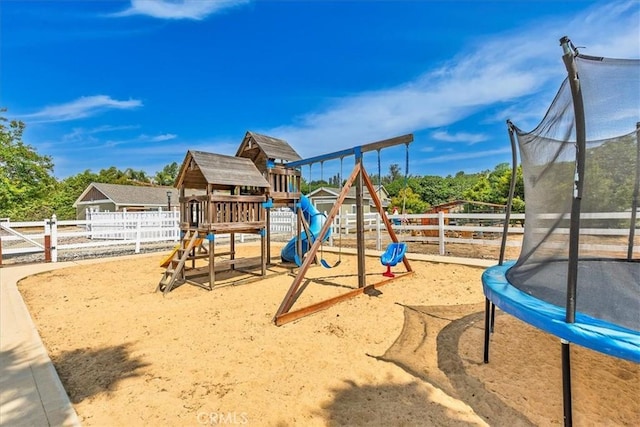 30026 Santiago Rd, Temecula, CA 92592 - view of playground featuring a trampoline