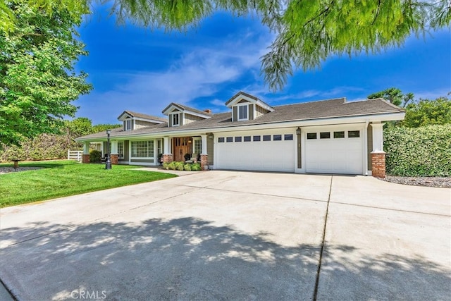 30026 Santiago Rd, Temecula, CA 92592 - cape cod-style house featuring concrete driveway, an attached garage, and a front yard
