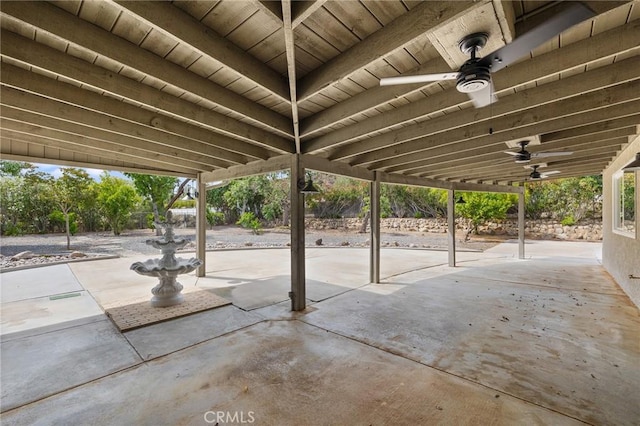 27130 Blue Hill Dr, Menifee, CA 92586 - view of patio / terrace featuring ceiling fan