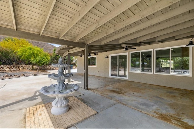 27130 Blue Hill Dr, Menifee, CA 92586 - view of patio / terrace with ceiling fan