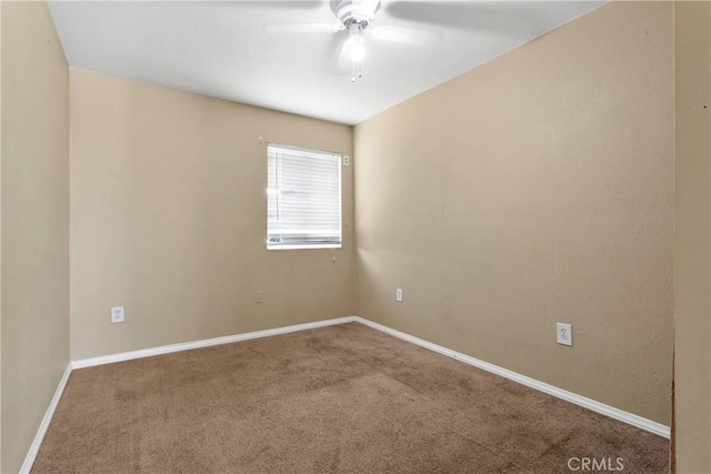 11941 9th Ave, Hesperia, CA 92345 - empty room featuring a ceiling fan, carpet, and baseboards