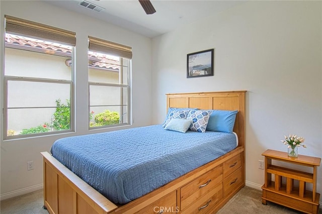 67 Galan St, Rancho Mission Viejo, CA 92694 - bedroom with light carpet, baseboards, and ceiling fan