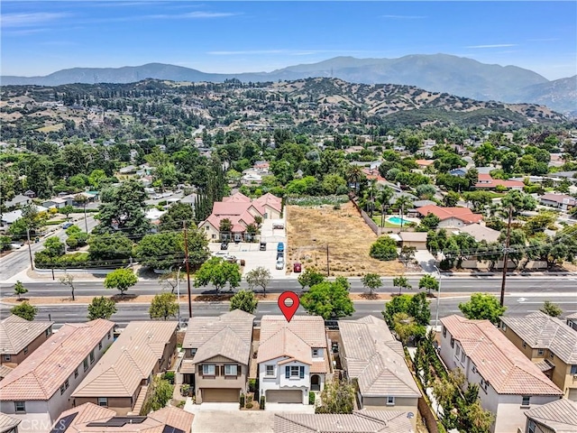 719 Huron Pl, Claremont, CA 91711 - aerial view of residential area featuring a mountain backdrop