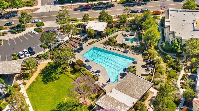 105 Newall, Irvine, CA 92618 - drone / aerial view of a pool area