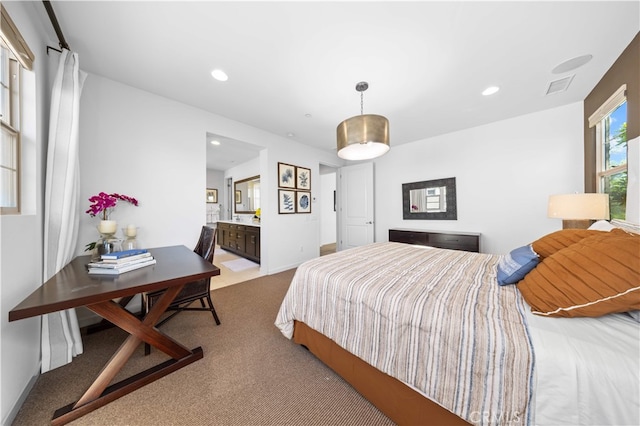 105 Newall, Irvine, CA 92618 - carpeted bedroom with recessed lighting