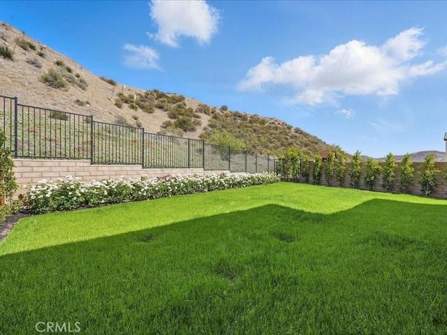 18814 Annmae Pl, Saugus, CA 91350 - fenced backyard featuring a mountain view