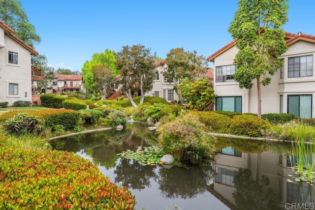 4075 Carmel View Rd Unit 11, San Diego, CA 92130 - view of property's community with a garden pond