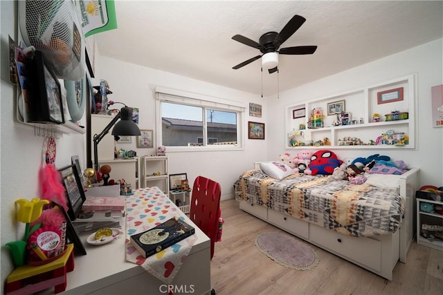 9966 Vernon Ave, Montclair, CA 91763 - bedroom featuring wood finished floors and ceiling fan