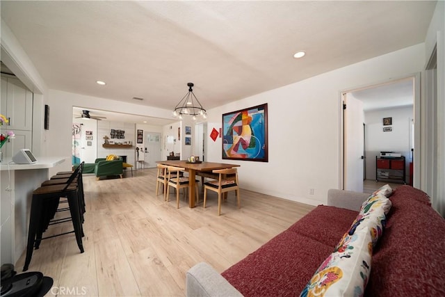 9966 Vernon Ave, Montclair, CA 91763 - dining space featuring light wood-style flooring and recessed lighting