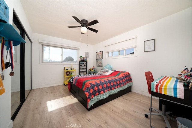 9966 Vernon Ave, Montclair, CA 91763 - bedroom featuring wood finished floors and a ceiling fan