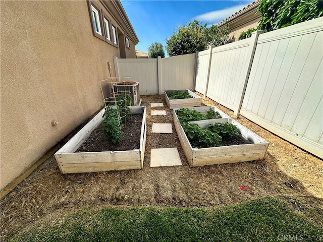 5836 Indian Canyon Dr, Banning, CA 92220 - view of yard with a vegetable garden and central AC
