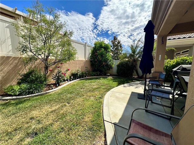 5836 Indian Canyon Dr, Banning, CA 92220 - view of yard with a patio area