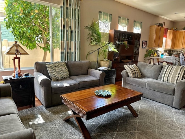 5836 Indian Canyon Dr, Banning, CA 92220 - living room with wood finished floors