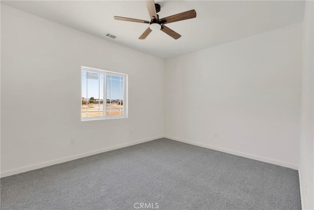 22212 Lone Eagle Rd, Apple Valley, CA 92308 - carpeted empty room with ceiling fan and baseboards