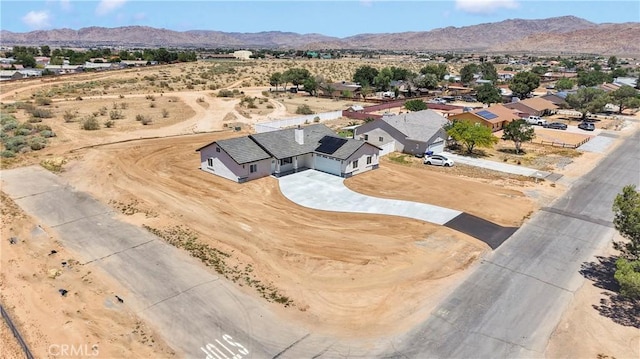 22212 Lone Eagle Rd, Apple Valley, CA 92308 - aerial view of property and surrounding area with a mountain backdrop