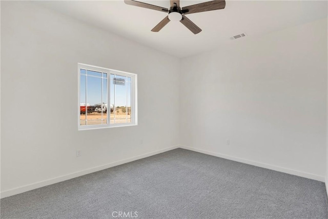 22212 Lone Eagle Rd, Apple Valley, CA 92308 - carpeted spare room with a ceiling fan and baseboards