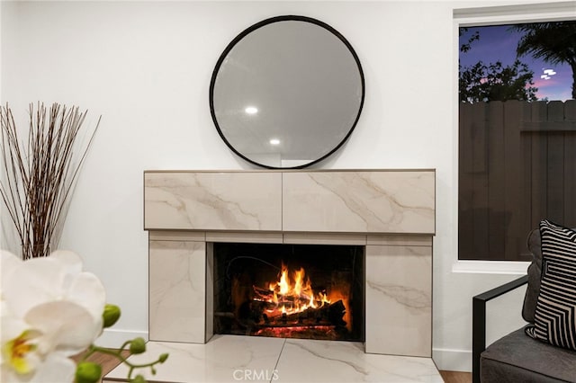 12573 Brickellia St, San Diego, CA 92129 - detailed view of a premium fireplace and baseboards