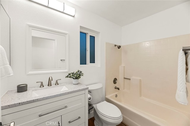 12573 Brickellia St, San Diego, CA 92129 - bathroom featuring vanity, toilet, and shower / bath combination