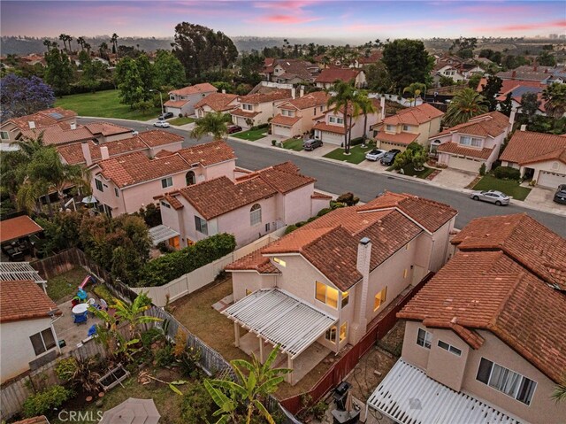 12573 Brickellia St, San Diego, CA 92129 - aerial view at dusk of a residential view