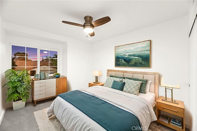 12573 Brickellia St, San Diego, CA 92129 - bedroom with carpet flooring and a ceiling fan