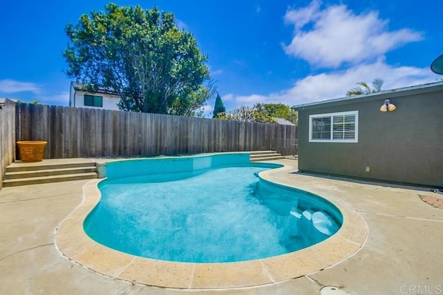 1695 Bubbling Well Dr, San Diego, CA 92154 - view of pool with a fenced backyard and a patio