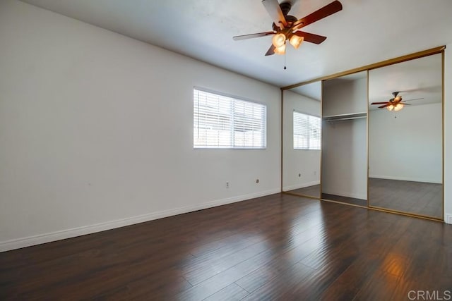 1695 Bubbling Well Dr, San Diego, CA 92154 - unfurnished bedroom featuring baseboards, wood finished floors, and ceiling fan