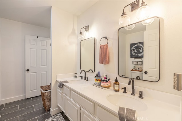 41438 Almond Ave, Palmdale, CA 93551 - bathroom featuring double vanity and tile patterned floors