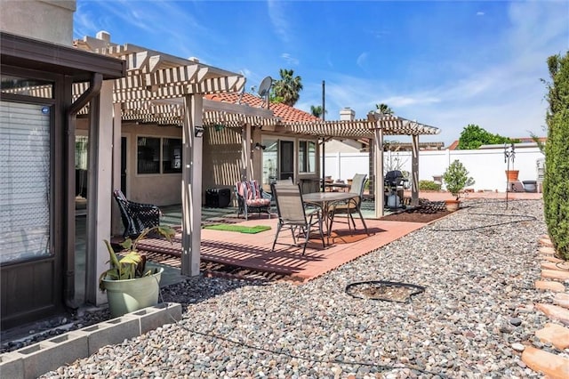 26834 Pinckney Way, Menifee, CA 92586 - fenced backyard featuring a pergola and a patio area