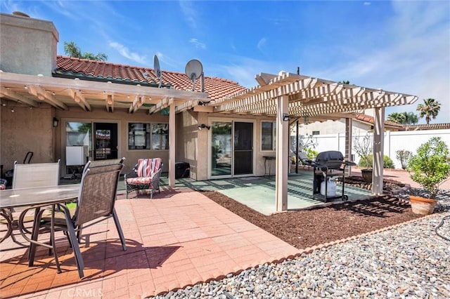 26834 Pinckney Way, Menifee, CA 92586 - view of patio / terrace featuring a pergola and area for grilling