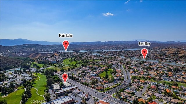 31864 Railroad Canyon Rd Unit 6 D, Canyon Lake, CA 92587 - view of property location featuring a mountain backdrop and nearby suburban area