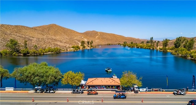 31864 Railroad Canyon Rd Unit 6 D, Canyon Lake, CA 92587 - water view featuring a mountainous background