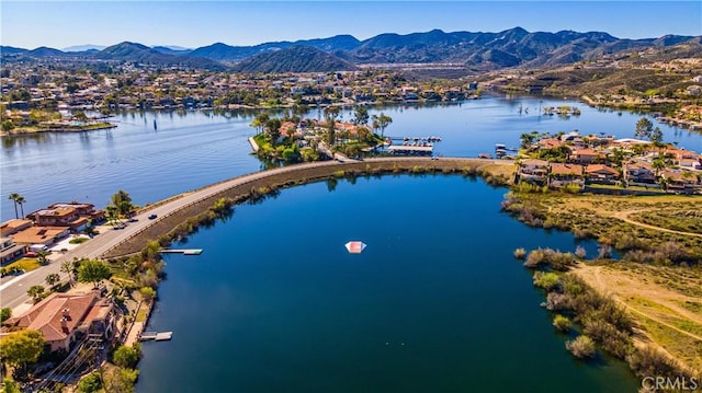 31864 Railroad Canyon Rd Unit 6 D, Canyon Lake, CA 92587 - bird's eye view of a water and mountain view