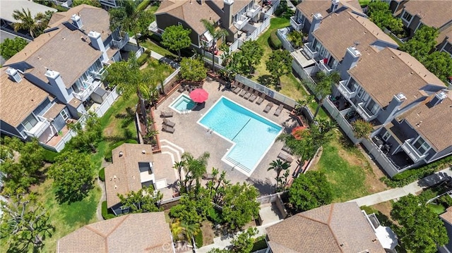 53 Briarwood Ln Unit 81, Aliso Viejo, CA 92656 - aerial view of residential area with a pool area