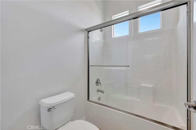 13691 Cobalt Ct, Rancho Cucamonga, CA 91739 - full bath featuring bath / shower combo with glass door and toilet