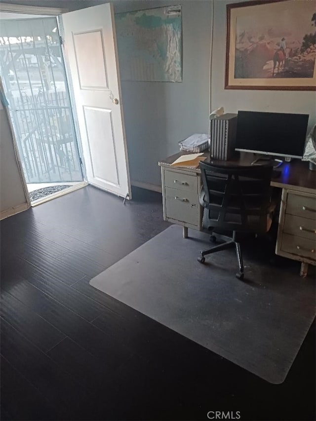 5155 W 104th St, Inglewood, CA 90304 - office featuring baseboards and wood finished floors