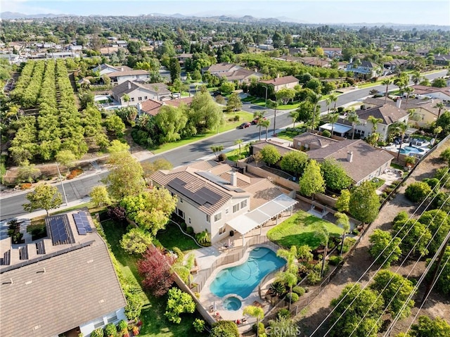 1137 Pamplona Dr, Riverside, CA 92508 - aerial view of residential area featuring a pool area