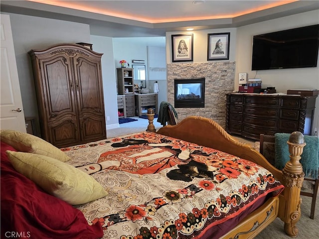 42036 Desert Sage Ave, Lancaster, CA 93536 - carpeted bedroom with a fireplace