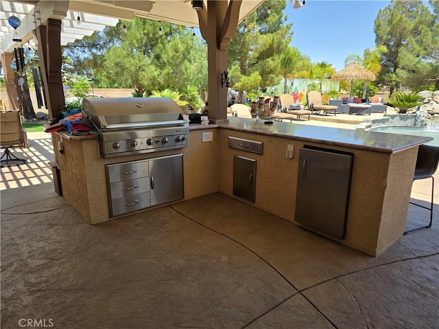 42036 Desert Sage Ave, Lancaster, CA 93536 - view of patio / terrace featuring a pergola
