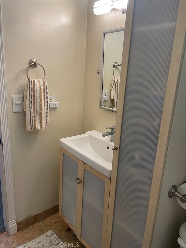 927 W 6th St, San Pedro, CA 90731 - bathroom featuring vanity and tile patterned floors