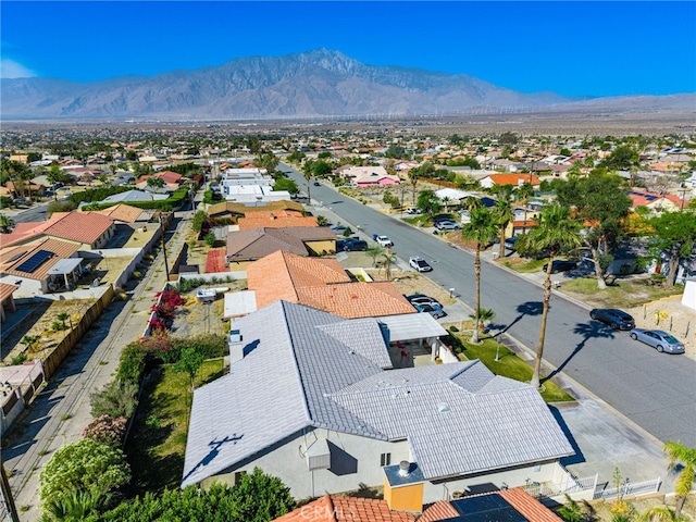 9552 Palm Dr, Desert Hot Springs, CA 92240 - aerial perspective of suburban area featuring mountains