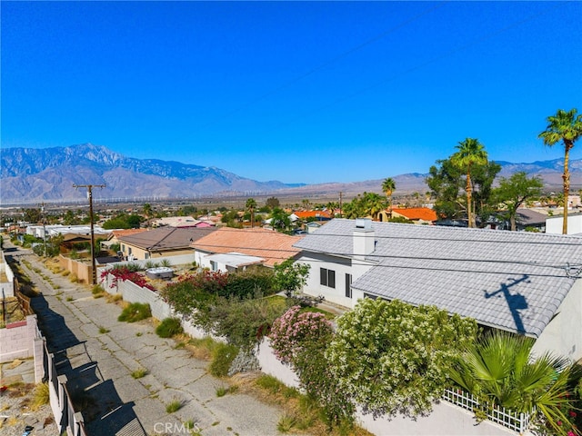 9552 Palm Dr, Desert Hot Springs, CA 92240 - mountain view with nearby suburban area